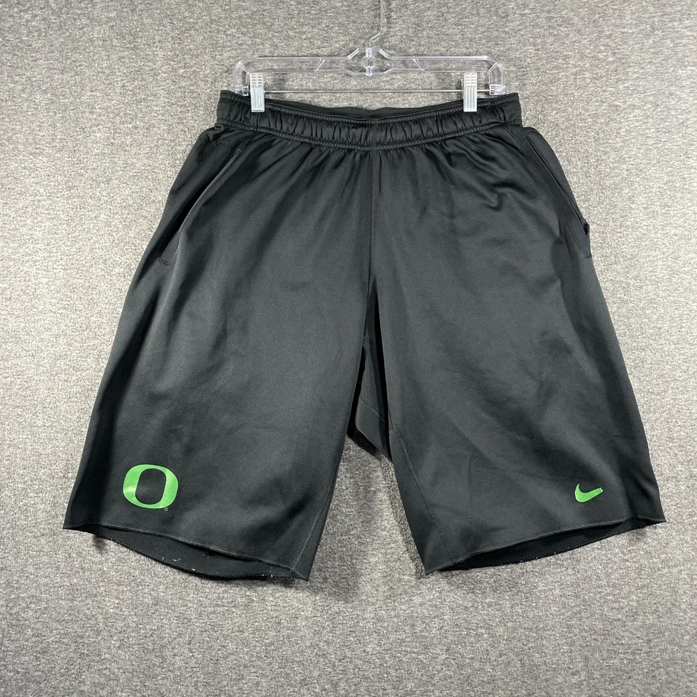 Nike Oregon Ducks Shorts Mens Large Football Velocity Therma-Fit Fleece Lined